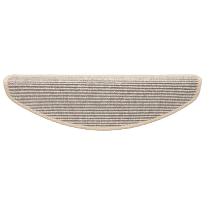Tappetini per scale 15 pz 65x21x4 cm Argento Semicircolari Grandi | homemem39