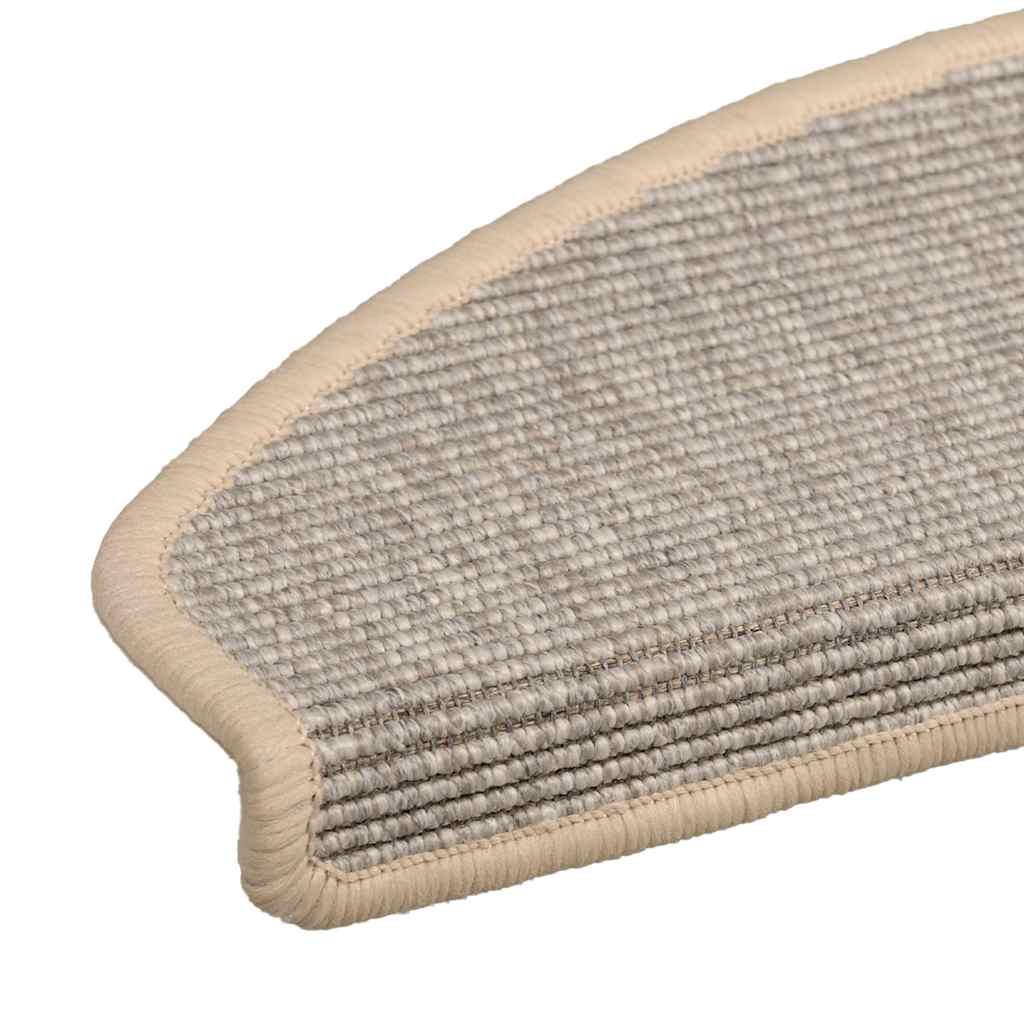 Tappetini per scale 15 pz 65x21x4 cm Argento Semicircolari Grandi | homemem39