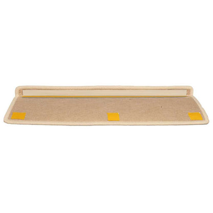 Tappetini per scale 15 pz 65x21x4 cm Beige chiaro Bordo rettangolare