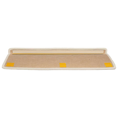 Tappetini per scale 15 pz 65x21x4 cm Beige chiaro