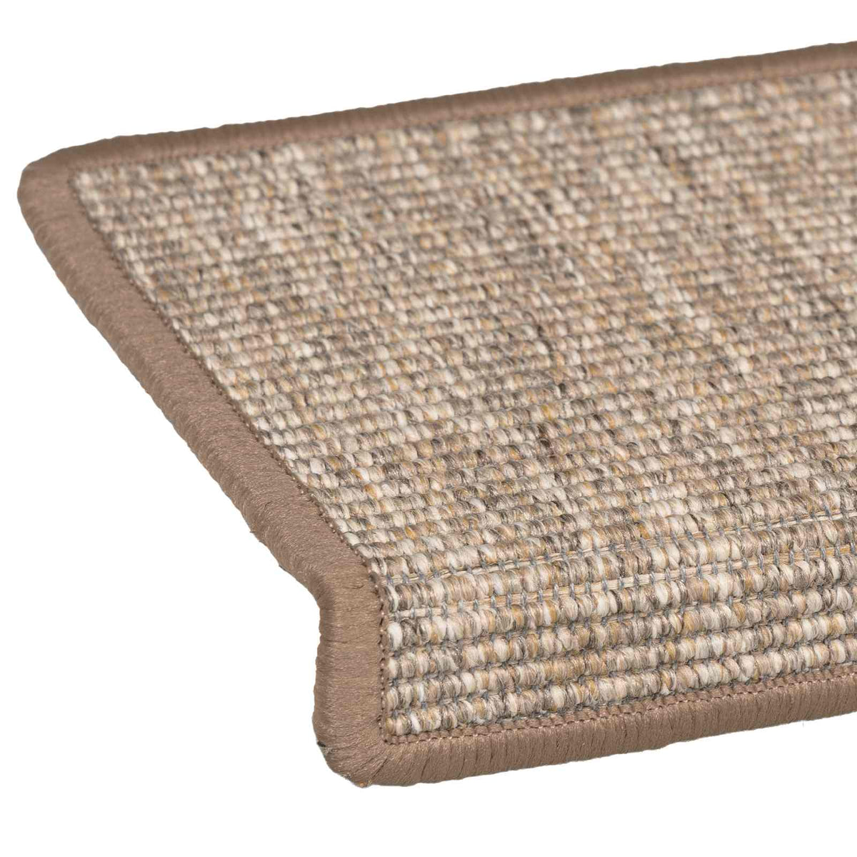 Tappetini per scale 15 pz 65x21x4 cm Marrone chiaro