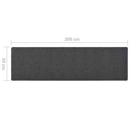 Tappeto Corsia Antracite 50x200 cm - homemem39
