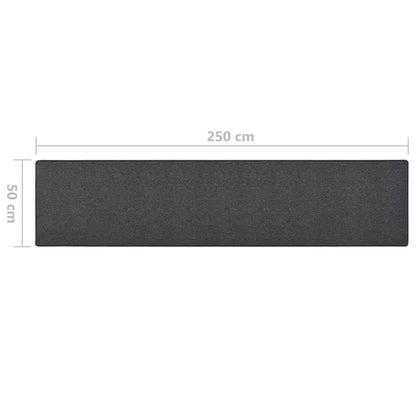 Tappeto Corsia Antracite 50x250 cm - homemem39