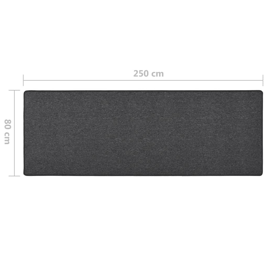 Tappeto Corsia Antracite 80x250 cm - homemem39