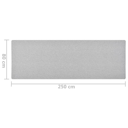 Tappeto Corsia Grigio Chiaro 80x250 cm - homemem39