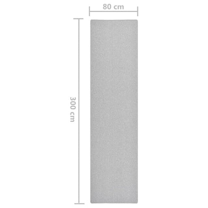 Tappeto Corsia Grigio Chiaro 80x300 cm - homemem39
