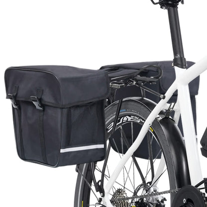 Borsa Doppia Bicicletta Impermeabile per Portapacchi 35 L Nero | homemem39