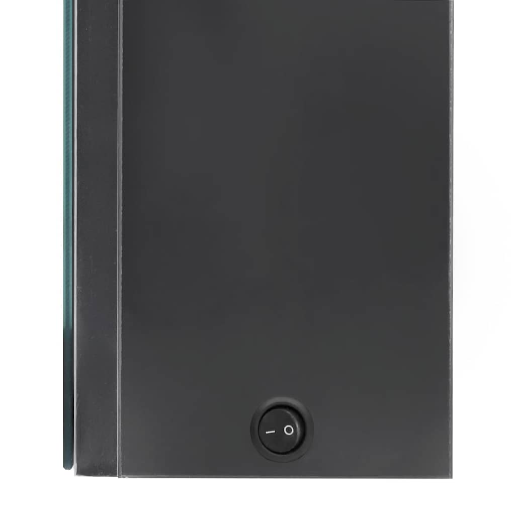 Armadietto Bagno con Specchio e LED Grigio 50x13x70 cm | homemem39