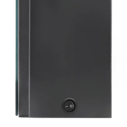 Armadietto Bagno con Specchio e LED Grigio 50x13x70 cm | homemem39