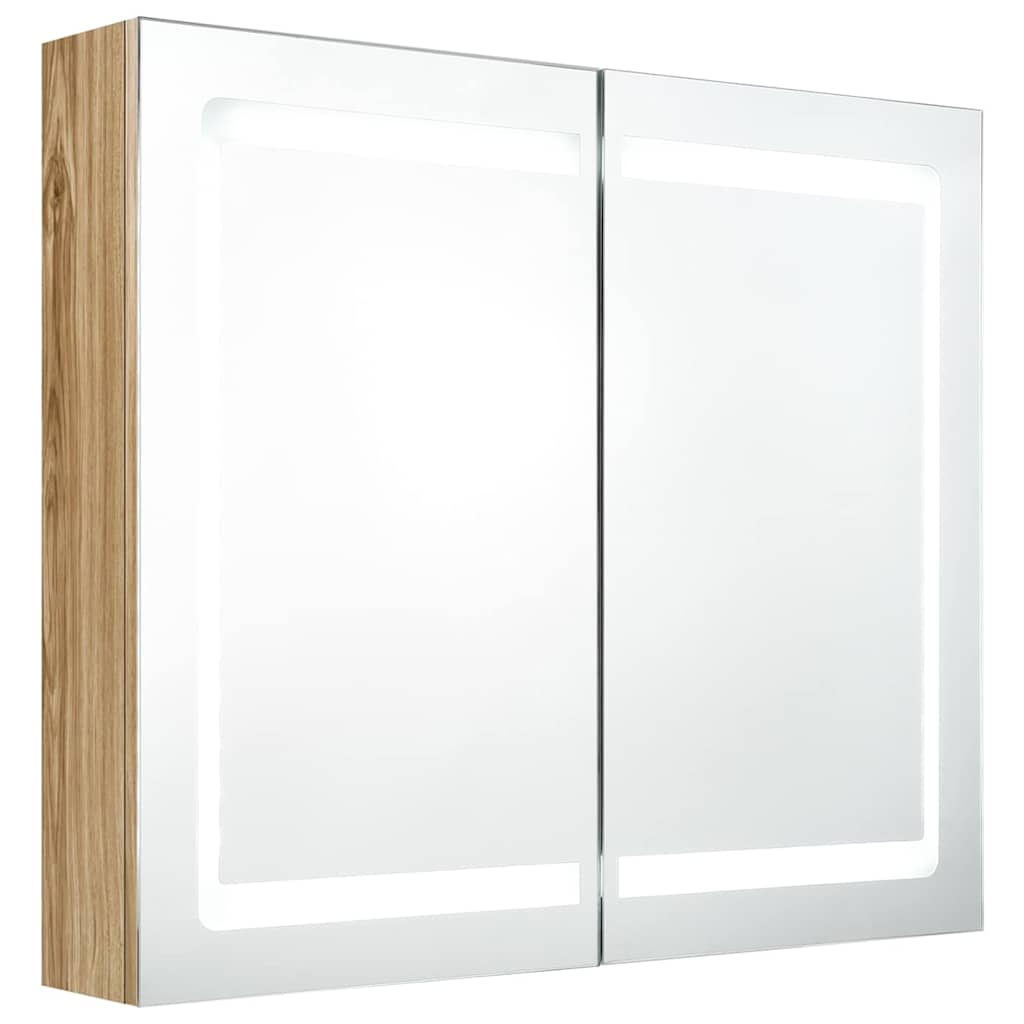 Mobiletto per specchio da bagno Rovere 80 x 12 x 68 cm