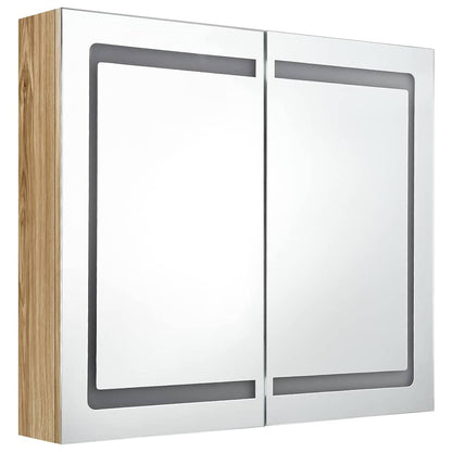 Mobiletto per specchio da bagno Rovere 80 x 12 x 68 cm