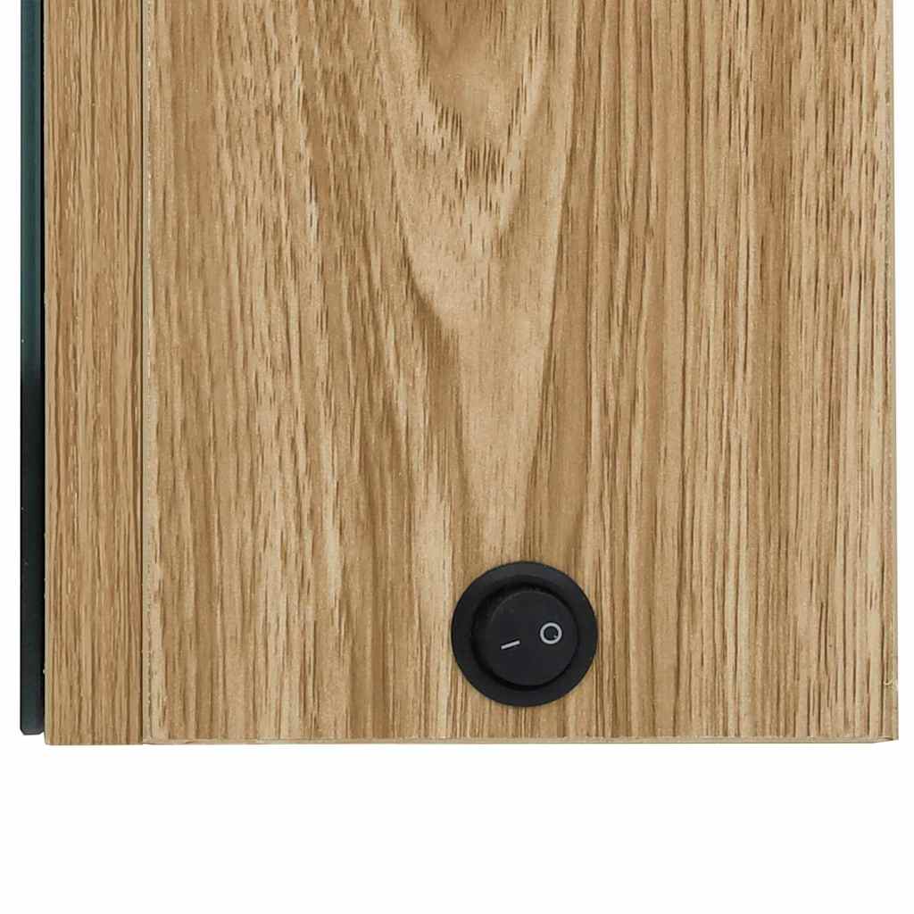 Mobiletto per specchio da bagno Rovere 80 x 12 x 68 cm