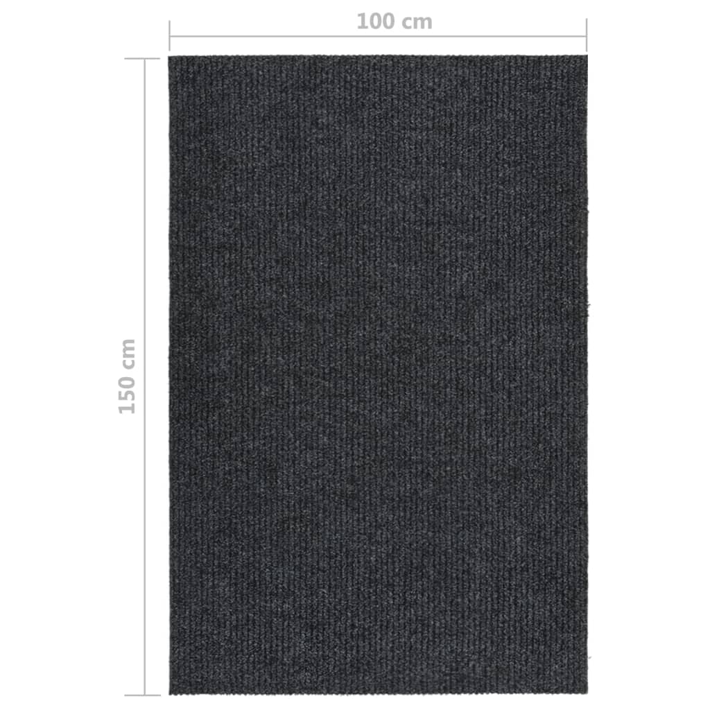 Tappeto Corsia Acchiappa Polvere 100x150 cm Antracite - homemem39