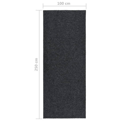 Tappeto Corsia Acchiappa Polvere 100x250 cm Antracite - homemem39
