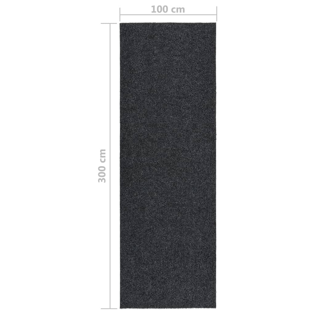 Tappeto Corsia Acchiappa Polvere 100x300 cm Antracite - homemem39