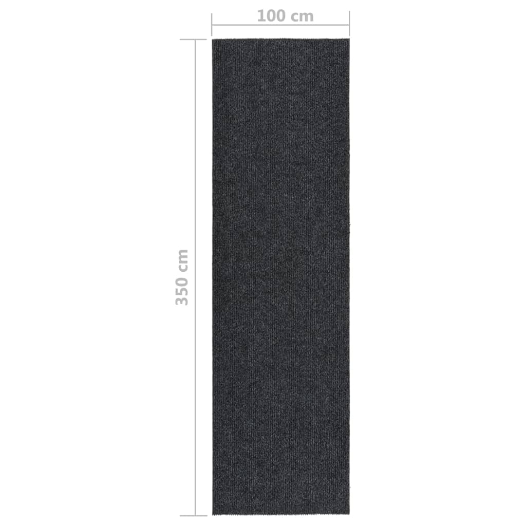 Tappeto Corsia Acchiappa Polvere 100x350 cm Antracite - homemem39