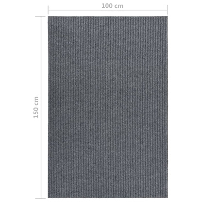 Tappeto Corsia Acchiappa Polvere 100x150 cm Grigio - homemem39