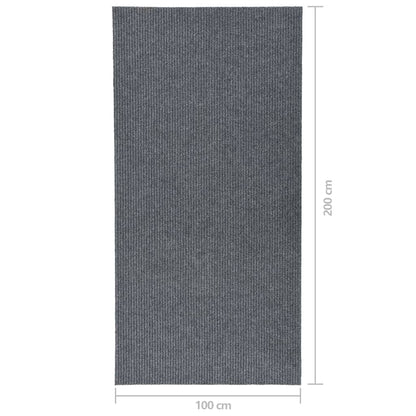 Tappeto Corsia Acchiappa Polvere 100x200 cm Grigio - homemem39