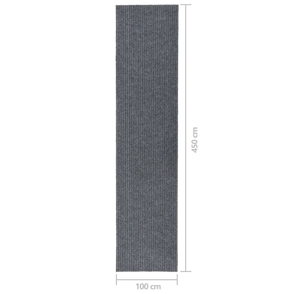 Tappeto Corsia Acchiappa Polvere 100x450 cm Grigio