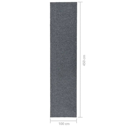 Tappeto Corsia Acchiappa Polvere 100x450 cm Grigio