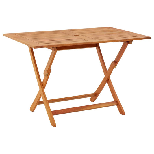 Folding Garden Table 120x70x75 cm in Eucalyptus Wood