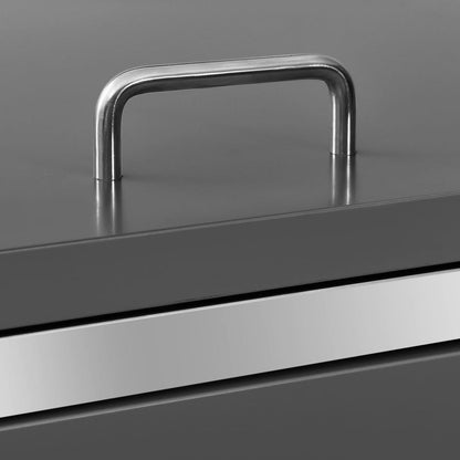 Copri Bidoni Pattumiera Doppia 138x77,5x112,5 cm Acciaio Inox - homemem39