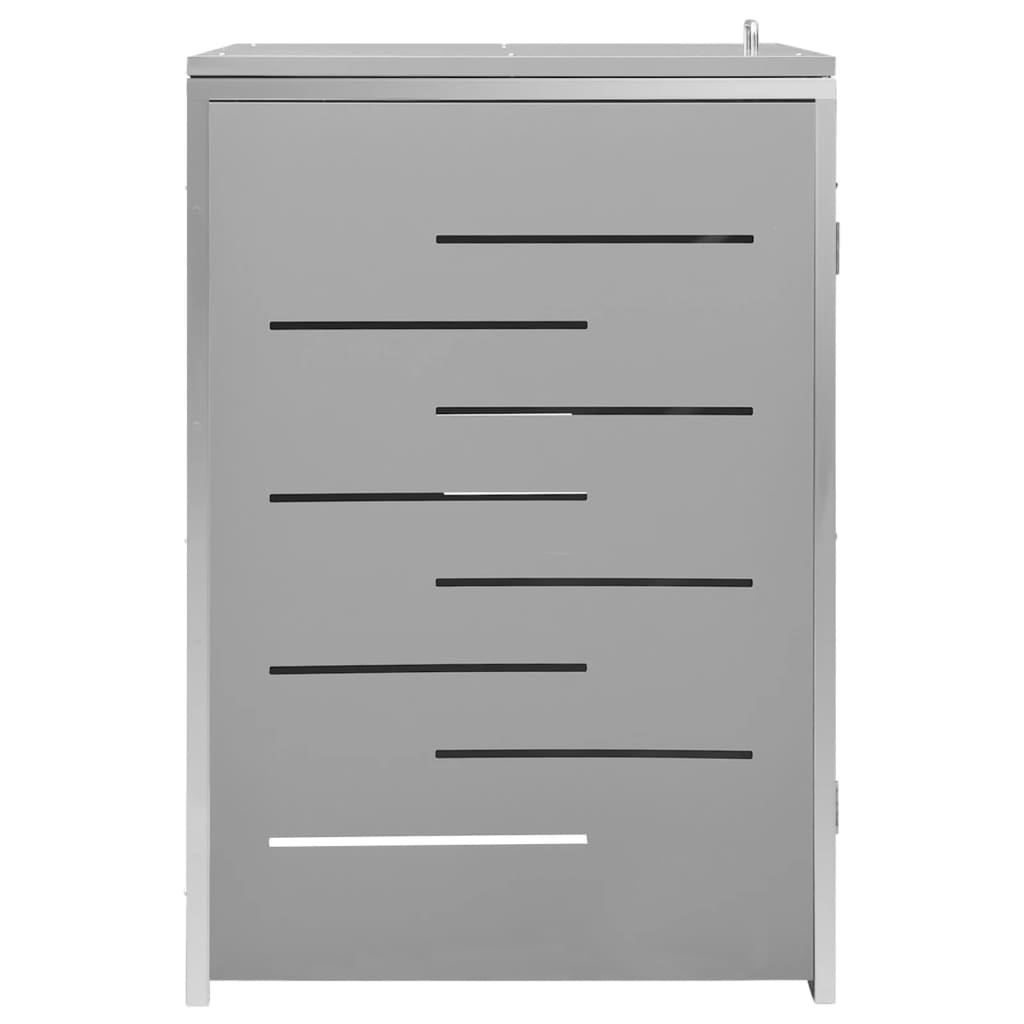 Copribidone per Spazzatura Singolo 69x77,5x112,5cm Acciaio Inox | homemem39