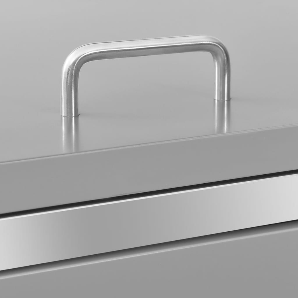 Copribidone per Spazzatura Singolo 69x77,5x112,5cm Acciaio Inox | homemem39
