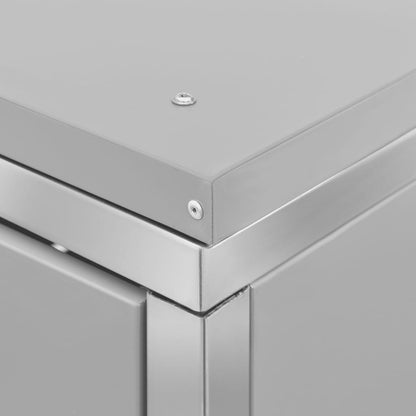 Copribidone per Spazzatura Singolo 69x77,5x112,5cm Acciaio Inox - homemem39