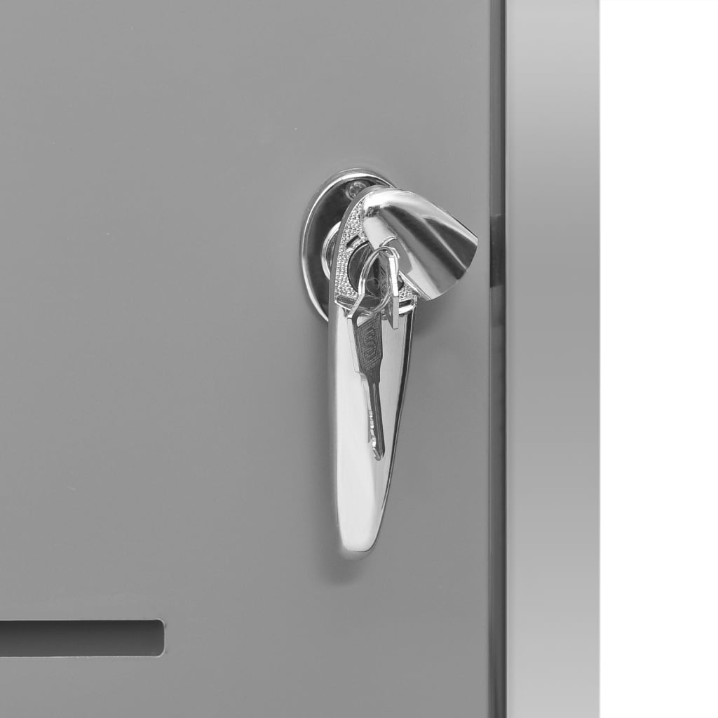 Copribidone per Spazzatura Singolo 69x77,5x112,5cm Acciaio Inox - homemem39