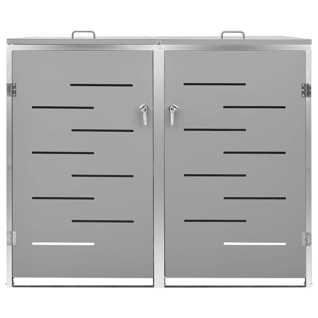 Copribidone per Spazzatura Singolo 69x77,5x115cm Acciaio Inox