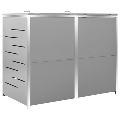 Copribidone per Spazzatura Singolo 69x77,5x112,5cm Acciaio Inox