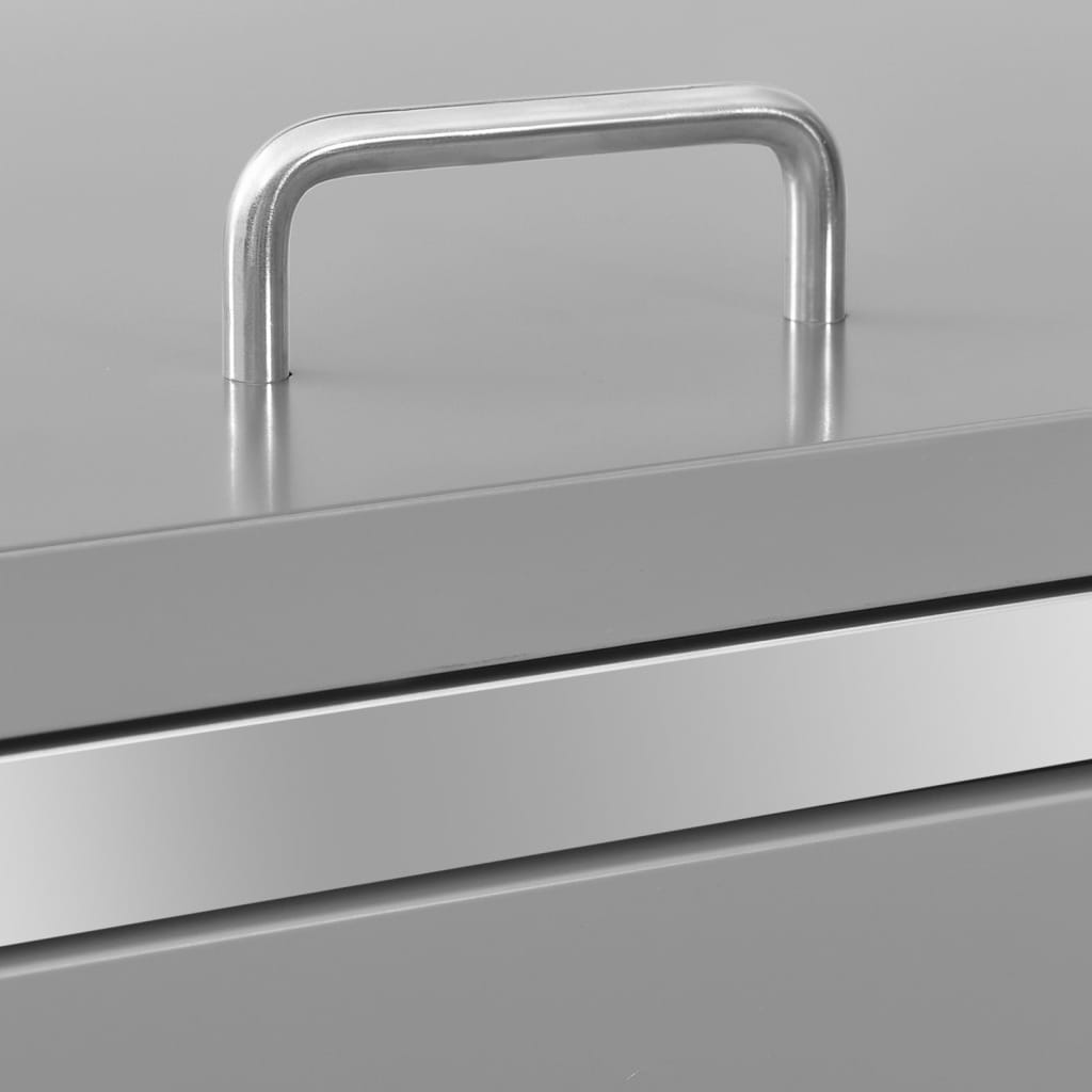 Copribidone per Spazzatura Singolo 69x77,5x112,5cm Acciaio Inox