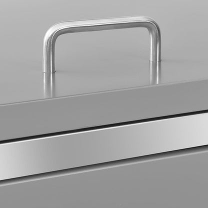 Copribidone per Spazzatura Singolo 69x77,5x112,5cm Acciaio Inox