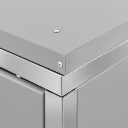 Copribidone per Spazzatura Singolo 69x77,5x112,5cm Acciaio Inox