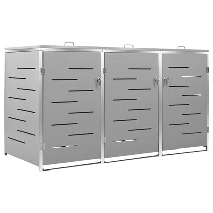 Copribidone per Spazzatura Singolo 69x77,5x112,5cm Acciaio Inox | homemem39