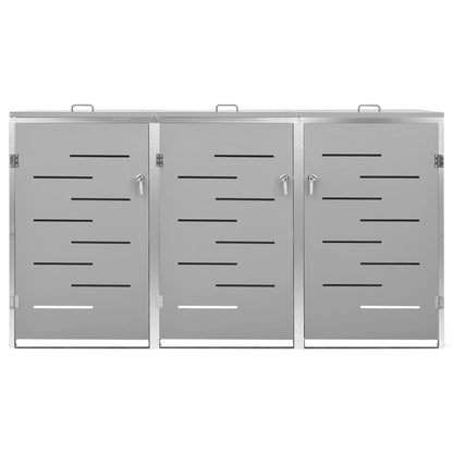 Copribidone per Spazzatura Singolo 69x77,5x112,5cm Acciaio Inox | homemem39