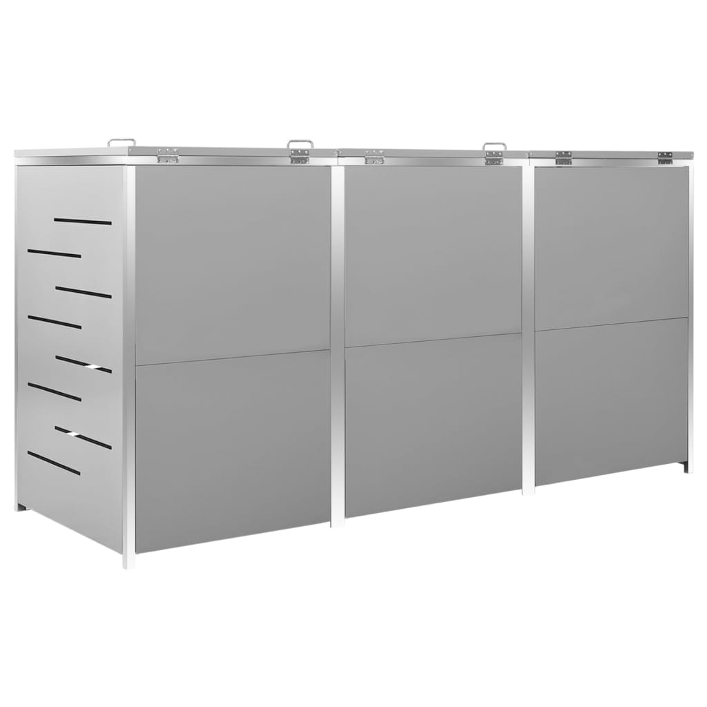 Copribidone per Spazzatura Singolo 69x77,5x112,5cm Acciaio Inox | homemem39