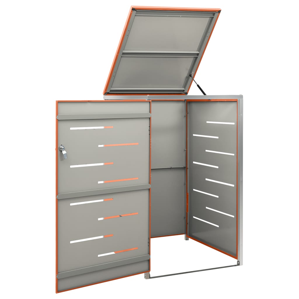 Copribidone per Spazzatura Singolo 69x77,5x112,5cm Acciaio Inox | homemem39