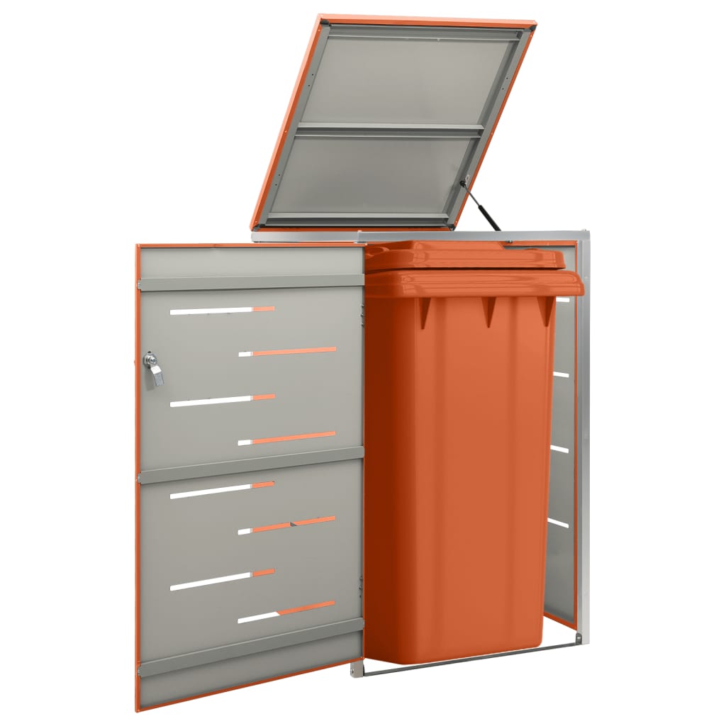 Copribidone per Spazzatura Singolo 69x77,5x112,5cm Acciaio Inox | homemem39