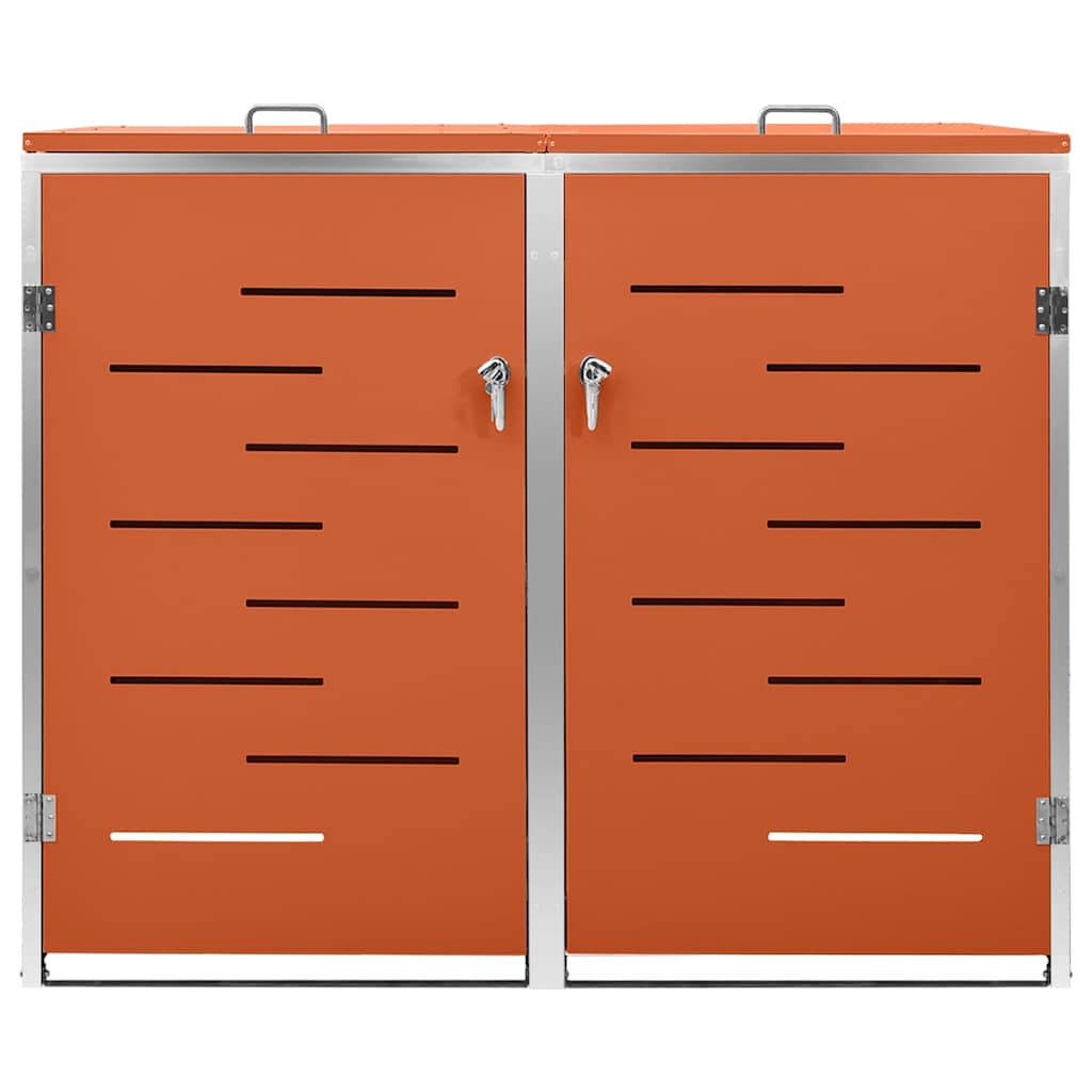Copribidone per Spazzatura Singolo 69x77,5x115cm Acciaio Inox
