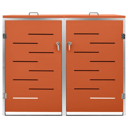 Copribidone per Spazzatura Singolo 69x77,5x115cm Acciaio Inox