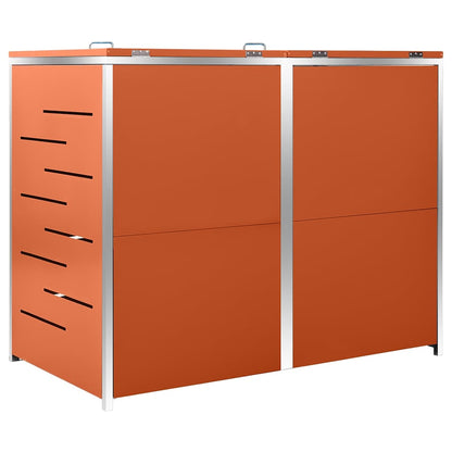 Copribidone per Spazzatura Singolo 69x77,5x115cm Acciaio Inox