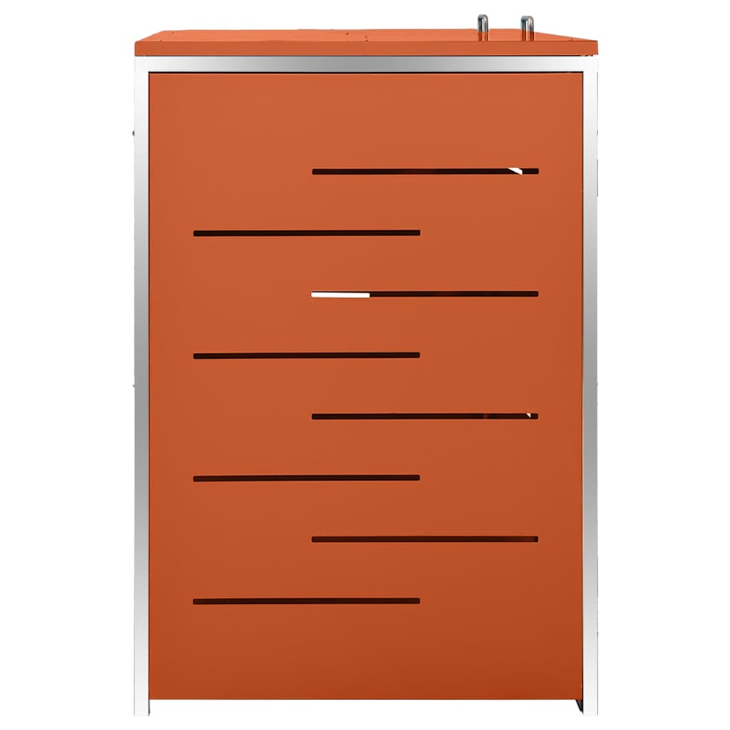 Copribidone per Spazzatura Singolo 69x77,5x115cm Acciaio Inox