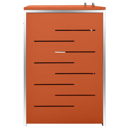Copribidone per Spazzatura Singolo 69x77,5x115cm Acciaio Inox