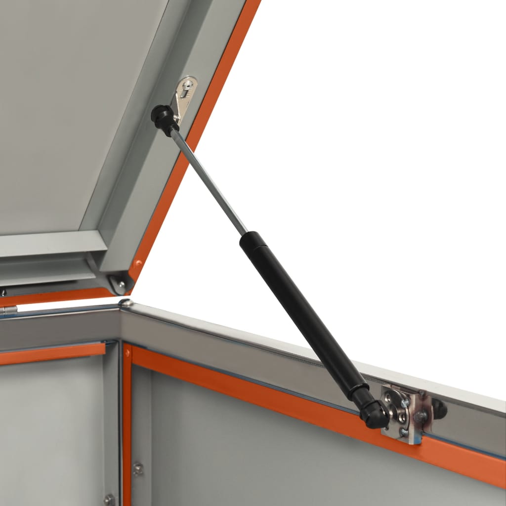 Copri Bidoni Pattumiera Doppia 138x77,5x112,5 cm Acciaio Inox - homemem39