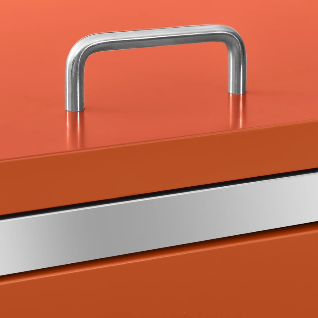 Copri Bidoni Pattume Quadruplo 276,5x77,5x112,5 cm Acciaio Inox - homemem39