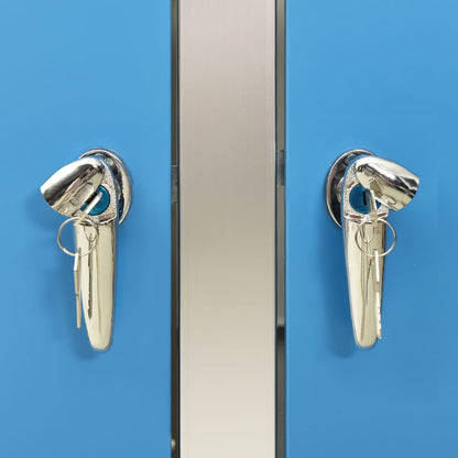 Copri Bidoni Pattumiera Doppia 138x77,5x112,5 cm Acciaio Inox - homemem39