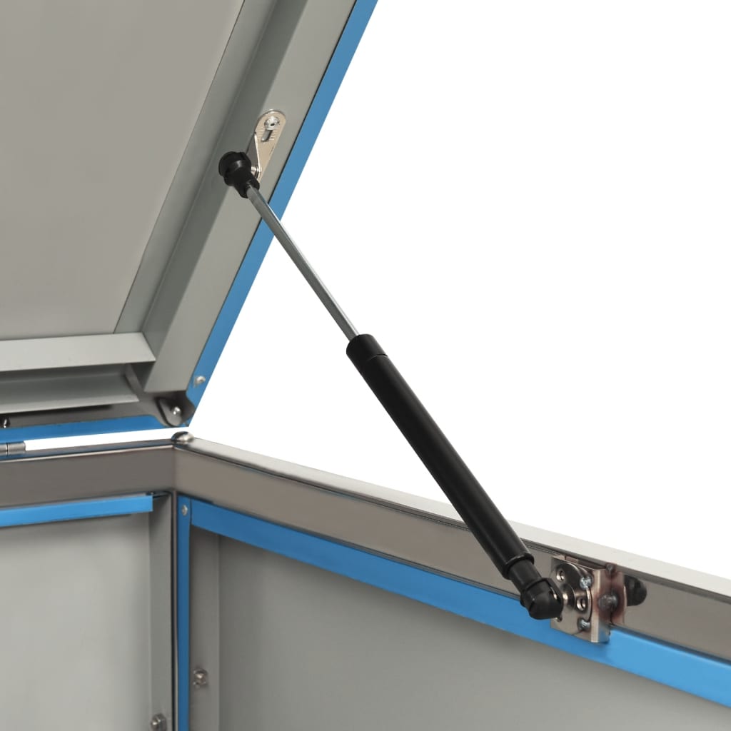 Copri Bidoni Pattumiera Doppia 138x77,5x112,5 cm Acciaio Inox - homemem39