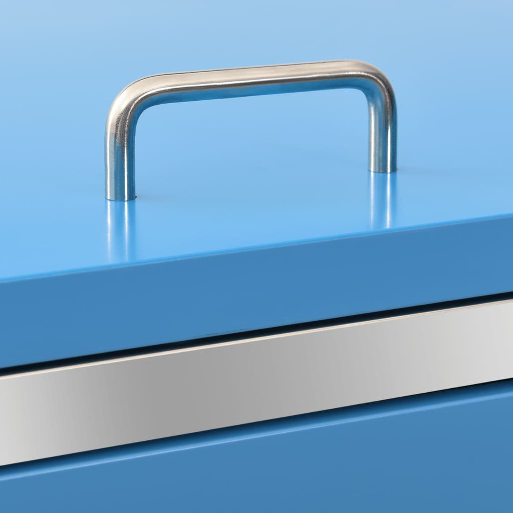 Copri Bidoni Pattumiera Doppia 138x77,5x112,5 cm Acciaio Inox - homemem39